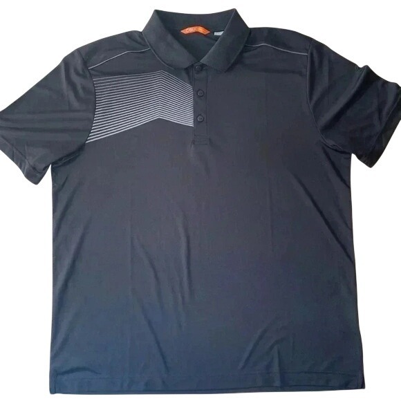 Cutter & Buck Other - CBUK Cutter & Buck Mens XL Black Graphic Golf Polo Shirt‎ Short Sleeve